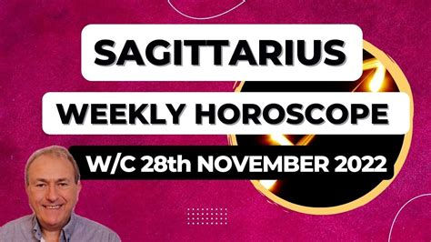 Sagittarius Horoscope Weekly Astrology From 28th November 2022 Youtube