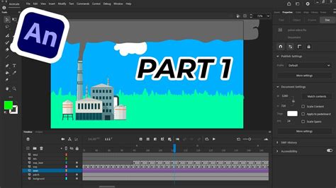 membuat animasi sederhana menggunakan adobe animate part  youtube