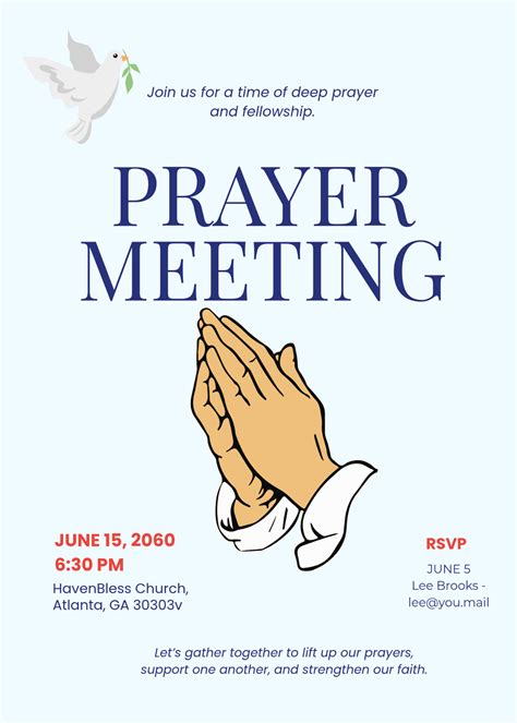 Free Invitation to Church Bible Study Template to Edit Online