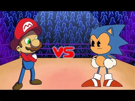 Mario Vs Sonic Cartoon Rap Battles YouTube