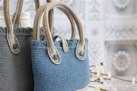 Sweet Simplicity Tote Bag 3 Sizes Free Crochet Pattern Kirsten