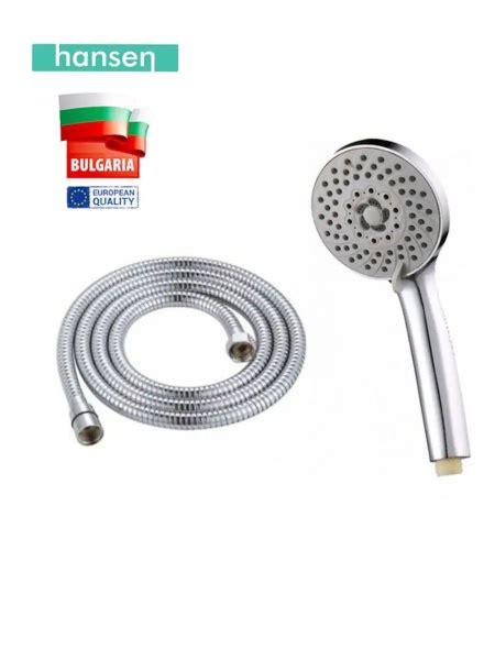 Hansen душевой набор для смесителя (лейка 5 режимов, шланг 1.5м) хром ...