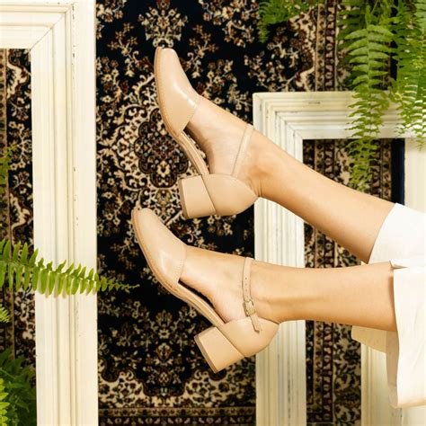 Sapato Boneca Nude Equil Brio Sapato Retro