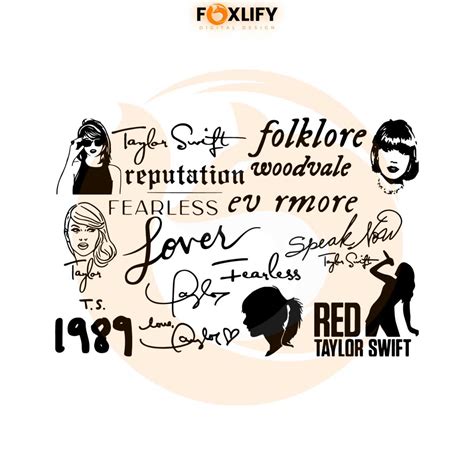 Taylor Swift The Eras Tour Design Svg Fan T Cutting Digital File