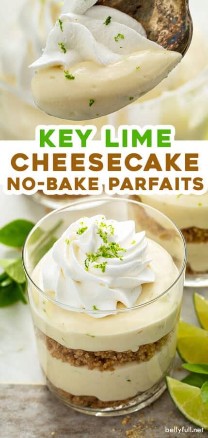 No Bake Key Lime Cheesecake Parfaits - Belly Full