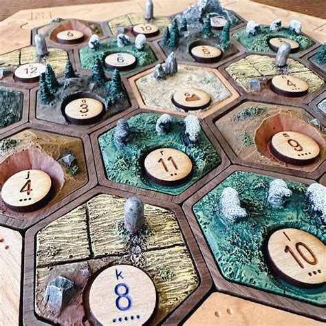 custom settlers  catan board game   gift exchange rcatan