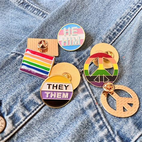 Pride Month Enamel Pin Nonbinary Transgender Pin Gay Pride Pin For Backpack Lgbtqia Enamel