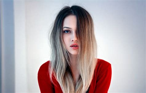 Wallpaper Girl Long Hair Photo Blue Eyes Model Lips Face Blonde For Mobile And Desktop