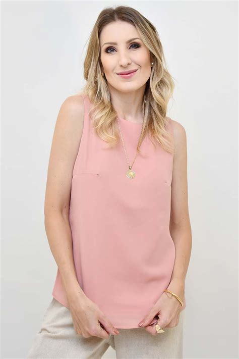 Regata de Crepe Clássica Luiza Nude Quente