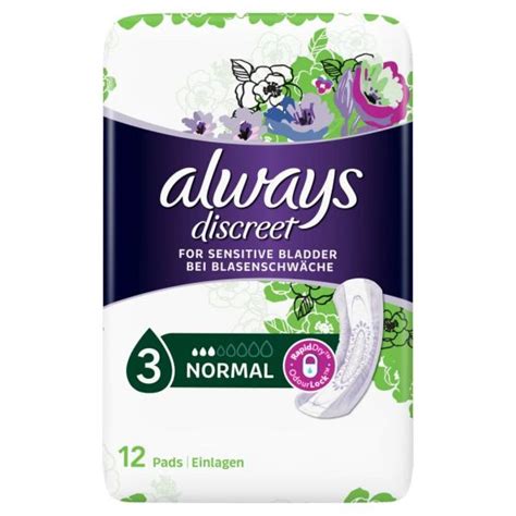 Always Discreet Pads Normal Pack Of 12 Incontinence Shop