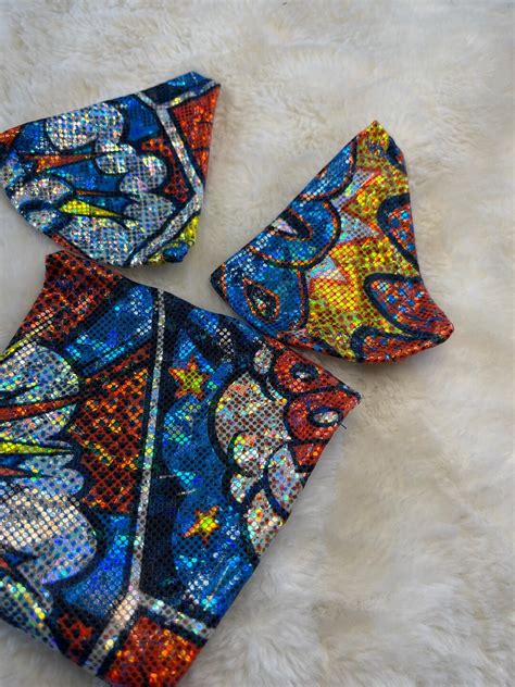 Comic Book Micro Bikini Lolita Stripper Outfits Exotic Dancewear Set Exotic Dance Wear Etsy