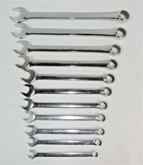 11 Piece Snap On 12 Point SAE Combination Wrench Set OEX 3 8 1 EBay