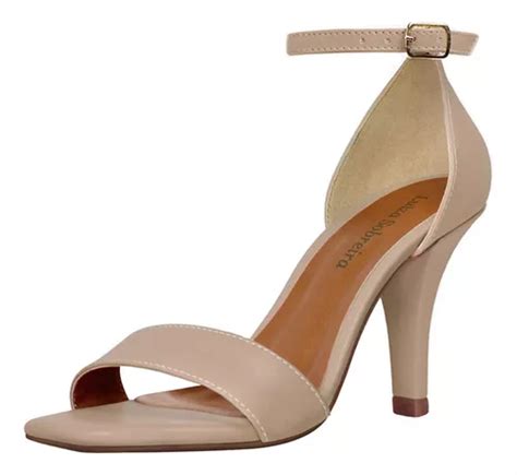 Salto Alto Tamanhos Especiais Nude Mod Parcelamento Sem Juros