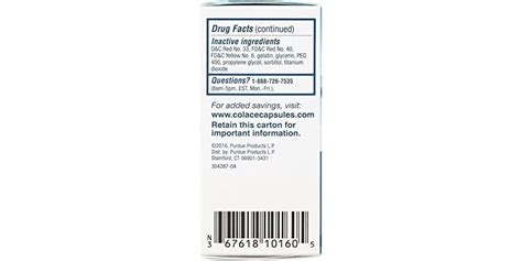 3pk Colace Stool Softener 100 Mg Capsules 60ct