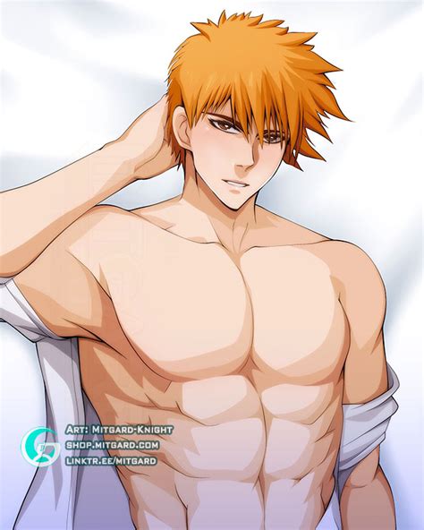 Ichigo Kurosaki Body Pillow Case BLEACH By Mitgard Knight Hentai Foundry