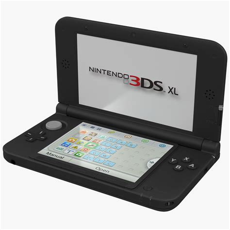 3d Model Nintendo Xl Black