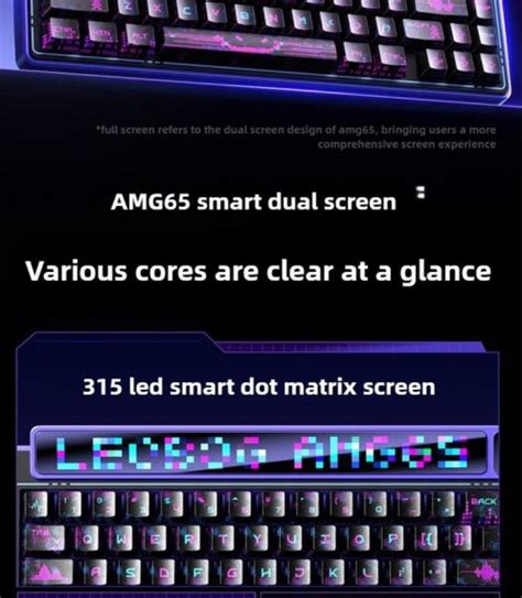 LEOBOG AMG65 Mechanical Keyboard Smart Screen Wireless Bluetooth Three Mode Customized Hot