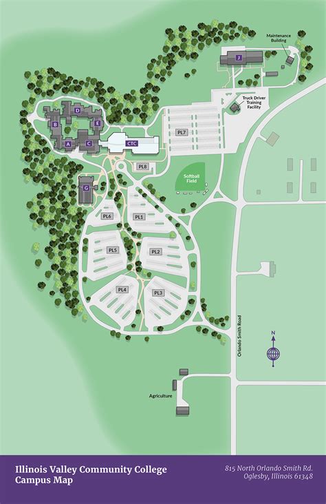Illustrated Campus Maps For Illinois Valley Community College