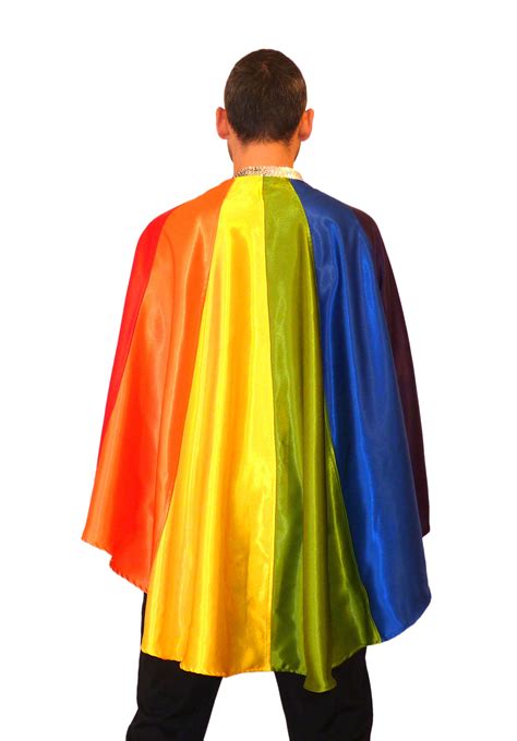Rainbow Pride Flag Cape Drag Queen Costume Or Gay Outfit Etsy