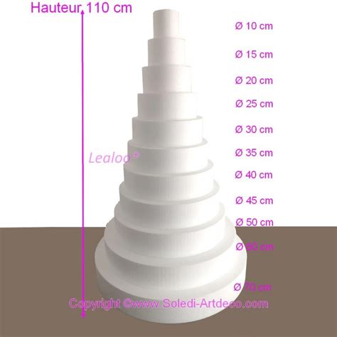 Grande Pi Ce Mont E Wedding Cake En Polystyr Ne Haute Densit Base