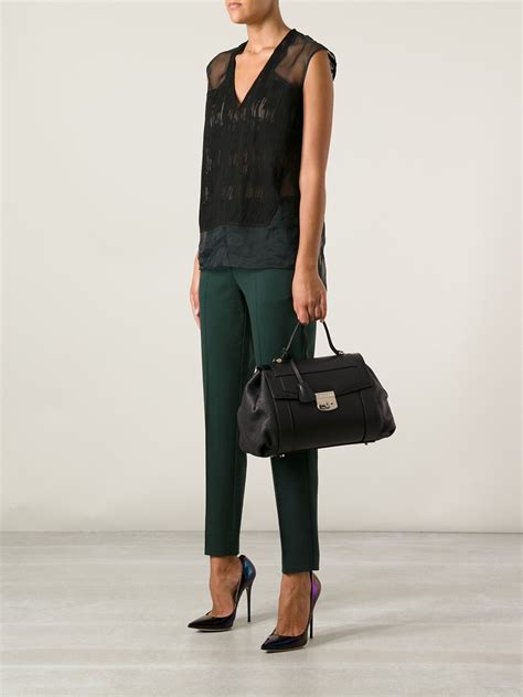 Trussardi Tote Bag in Black - Lyst