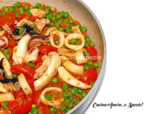 Calamari E Seppie In Umido Con Piselli Ricetta Pugliese Cucina