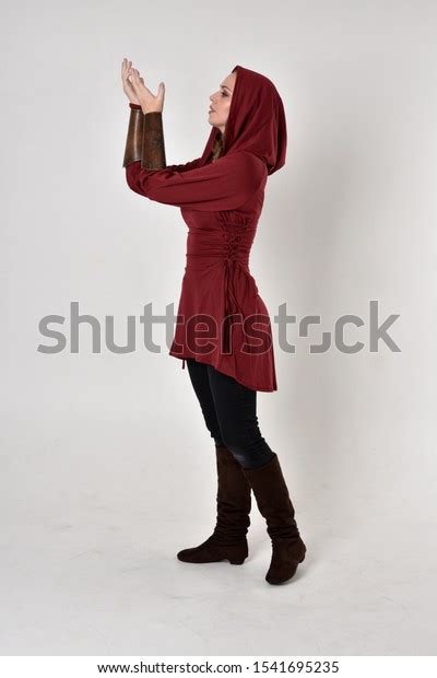 Full Length Portrait Brunette Girl Wearing Stock Photo 1541695235 Shutterstock