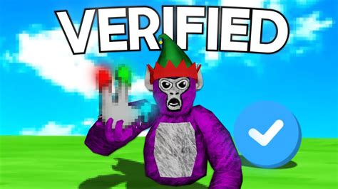 Gorilla Tag Verified Me Youtube