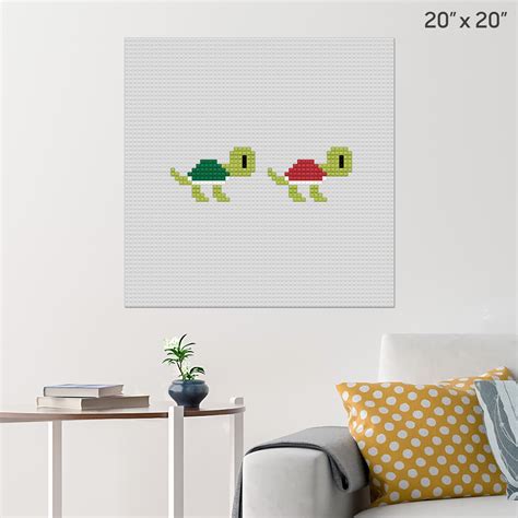 Koopa Troopa Wall Poster Build Your Own With Bricks Brik