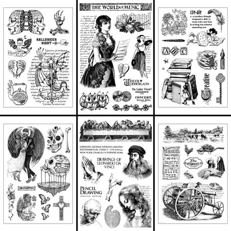 Прозрачные резиновые штампы для скрапбукинга | AliExpress