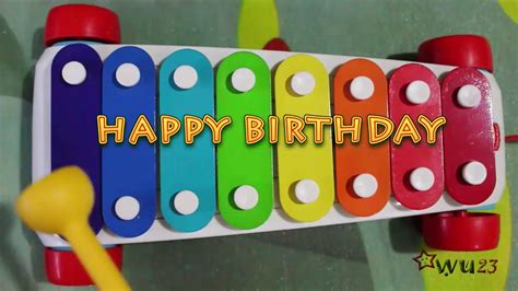 How To Play Happy Birthday To You Song On Fisher Price Xylophone WOW ...