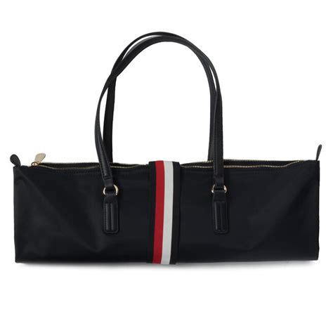 Torebka Tommy Hilfiger Poppy Tote Corp AW0AW07390 Granatowy Eobuwie