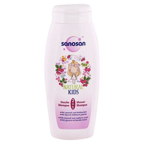 SANOSAN dětský sprchový gel a šampon pro děvčata Malina 250ml ...