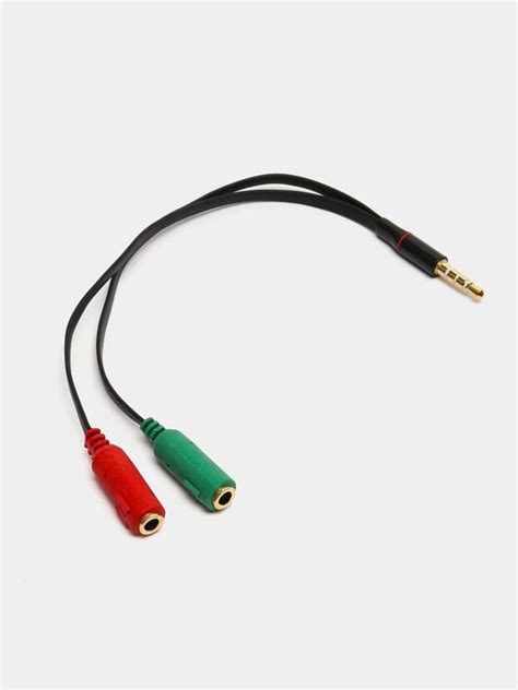 Аудио кабель-разветвитель для микрофона и наушников, 2*3.5 jack 3.5 ...