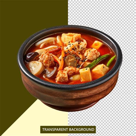 Premium PSD Sundubujjigae Presented Beautiful Hot Transparent Png