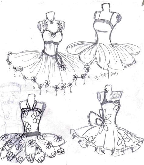 How To Draw A Ballerina Tutu Skirt Sketch Template Sketches Costume