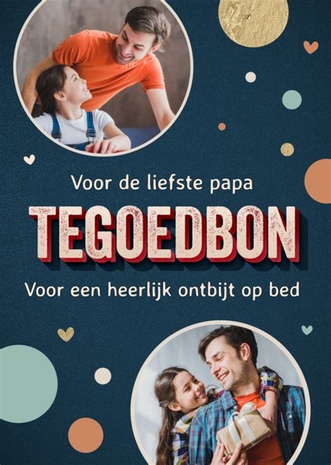 Papercute Vaderdagkaart Tegoedbon Voor Een Ontbijt Op Bed