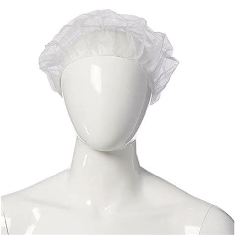 Prosafe Disposable Bouffant Round Cap Pp White Pack Winc