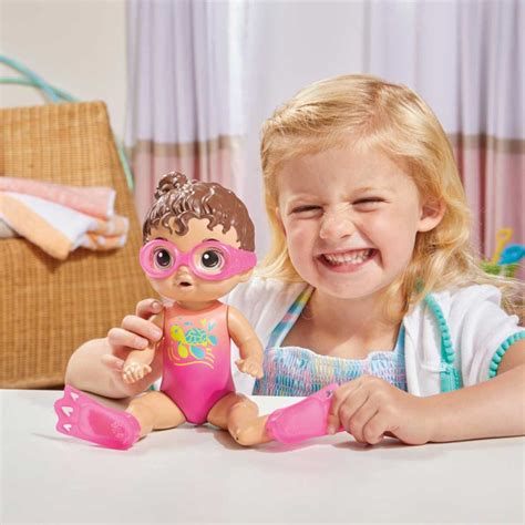 Boneca Baby Alive Bebê Piscina Morena Hasbro