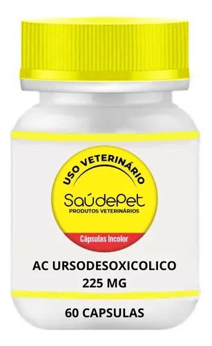 Ac Ursodesoxicólico 225mg 60 Capsulas Uso Veterinário