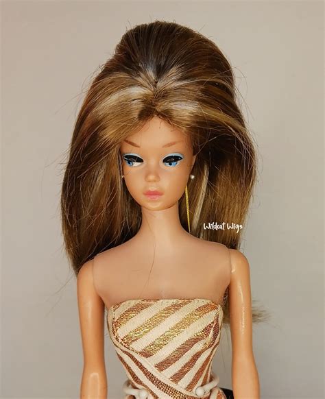 Doll WIG Barbie Size Size 4 1 2 Monique Doll Wig Called London Brown And Bleach Blonde Mix