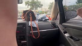 Thick Milf And Ebony Trans Girl Have Sneaky Car Sex In Public Parking