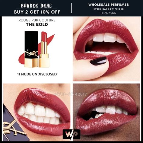 Original Ysl The Bold High Pigment Satin Lipstick Nude Undisclosed Beauty Personal