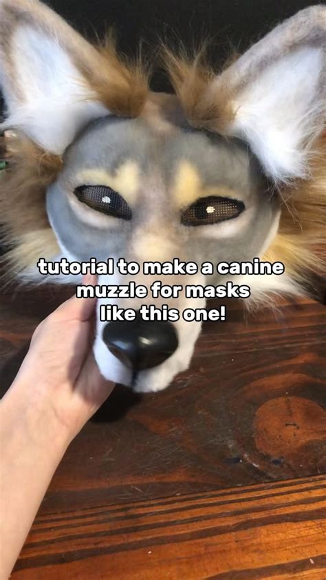 tutorial for a canine muzzle on therian masks! | Cat mask diy, Felt ...