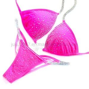 Women Fitness Competition Ifbb Npc Bikini Bodybuilding Suit Crystal Bikini China Bikini And