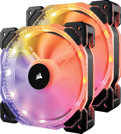 corsair hd rgb led high performance mm pwm fan twin pack
