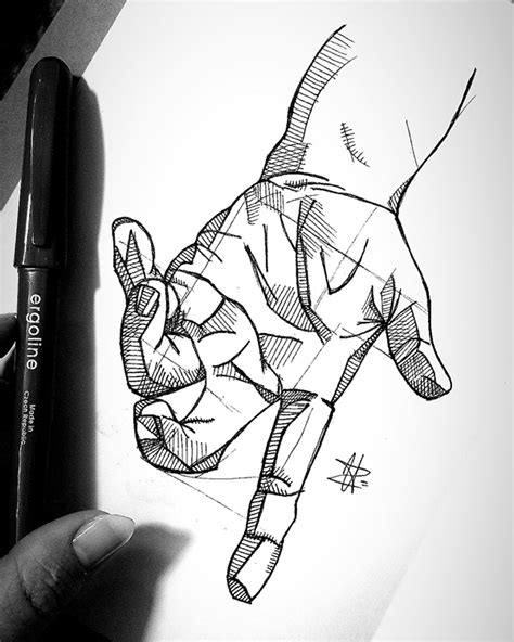 Hand drawings _ black & white on Behance