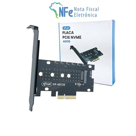 Placa Adaptador Ssd Nvme Pci Express M Key M Para Pc Desktop