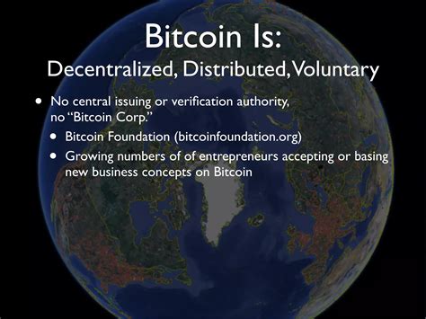 Introduction To Bitcoin Ppt