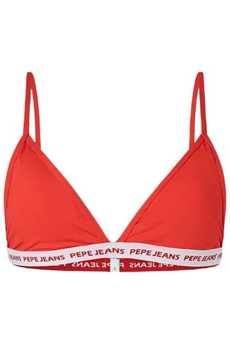Biustonosz Bikini Damski Pepe Jeans Plb Czerwony